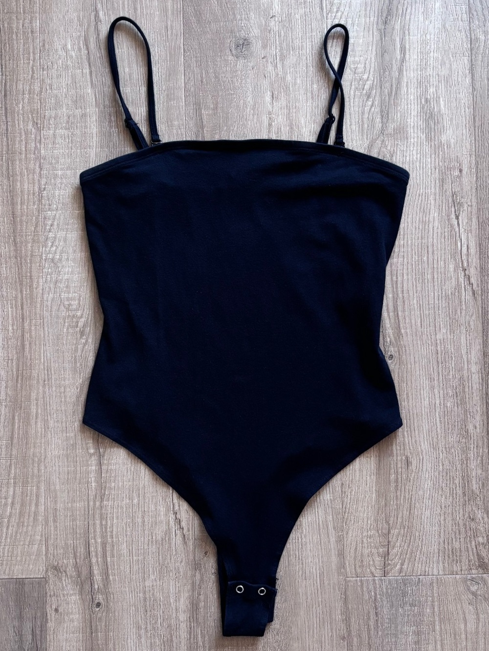 Garage Black Bodysuit with Detachable Straps